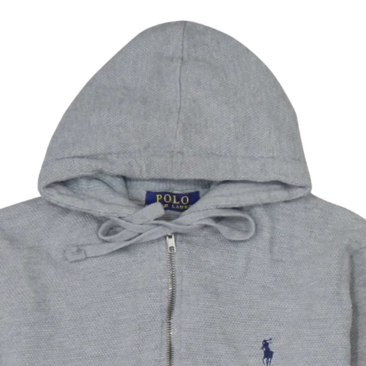 Polo Ralph Lauren 90's Lightweight Full Zip Up Hoodie Small Grey sold by Vintage Club product image thumbnail 3
