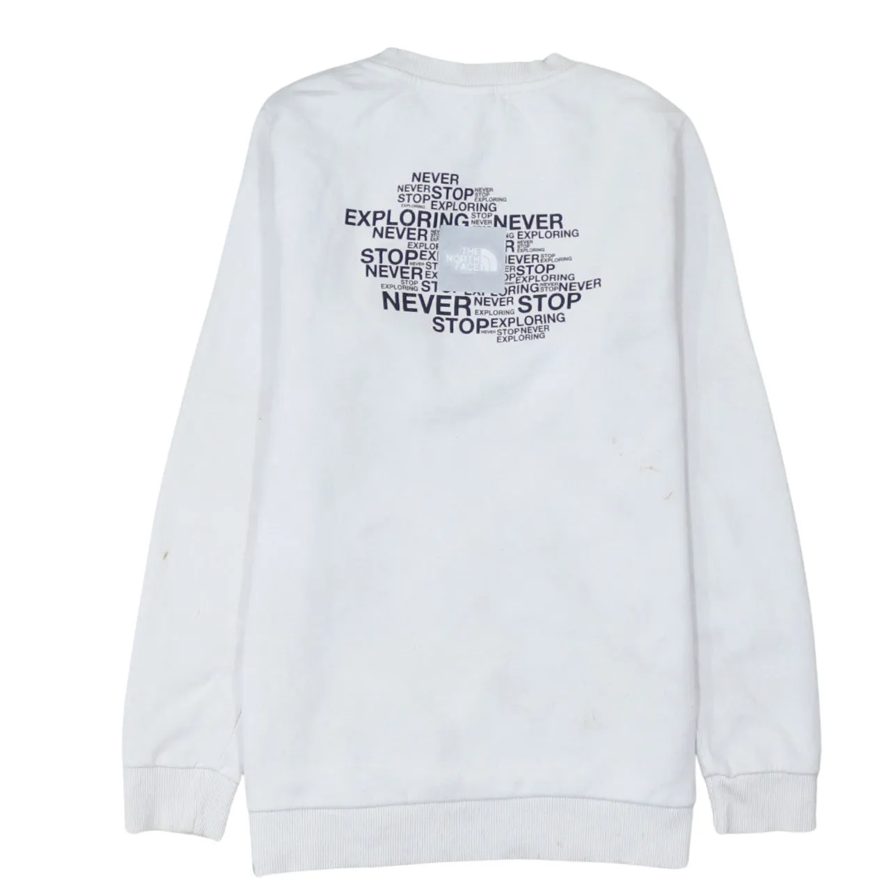 The North Face 90's Lightweight Crew Neck Sweatshirt Small White sold by Vintage Club product image thumbnail 2