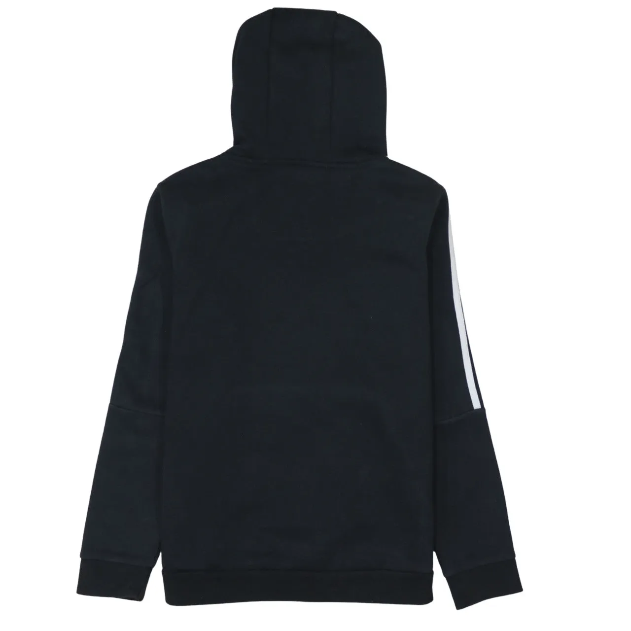 Adidas 90's Striped Sleeve Pullover Hoodie Medium Black sold by Vintage Club product image thumbnail 2