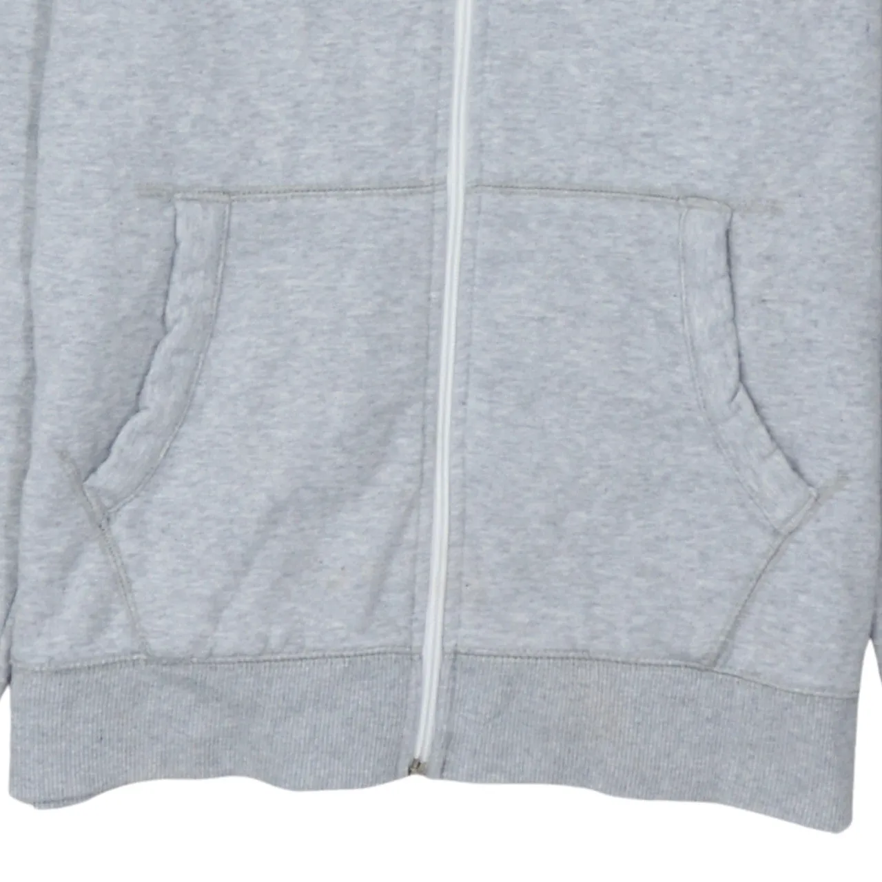 Tommy Hilfiger 90's Drawstring Pockets Full Zip Up Hoodie Large Grey sold by Vintage Club product image thumbnail 4