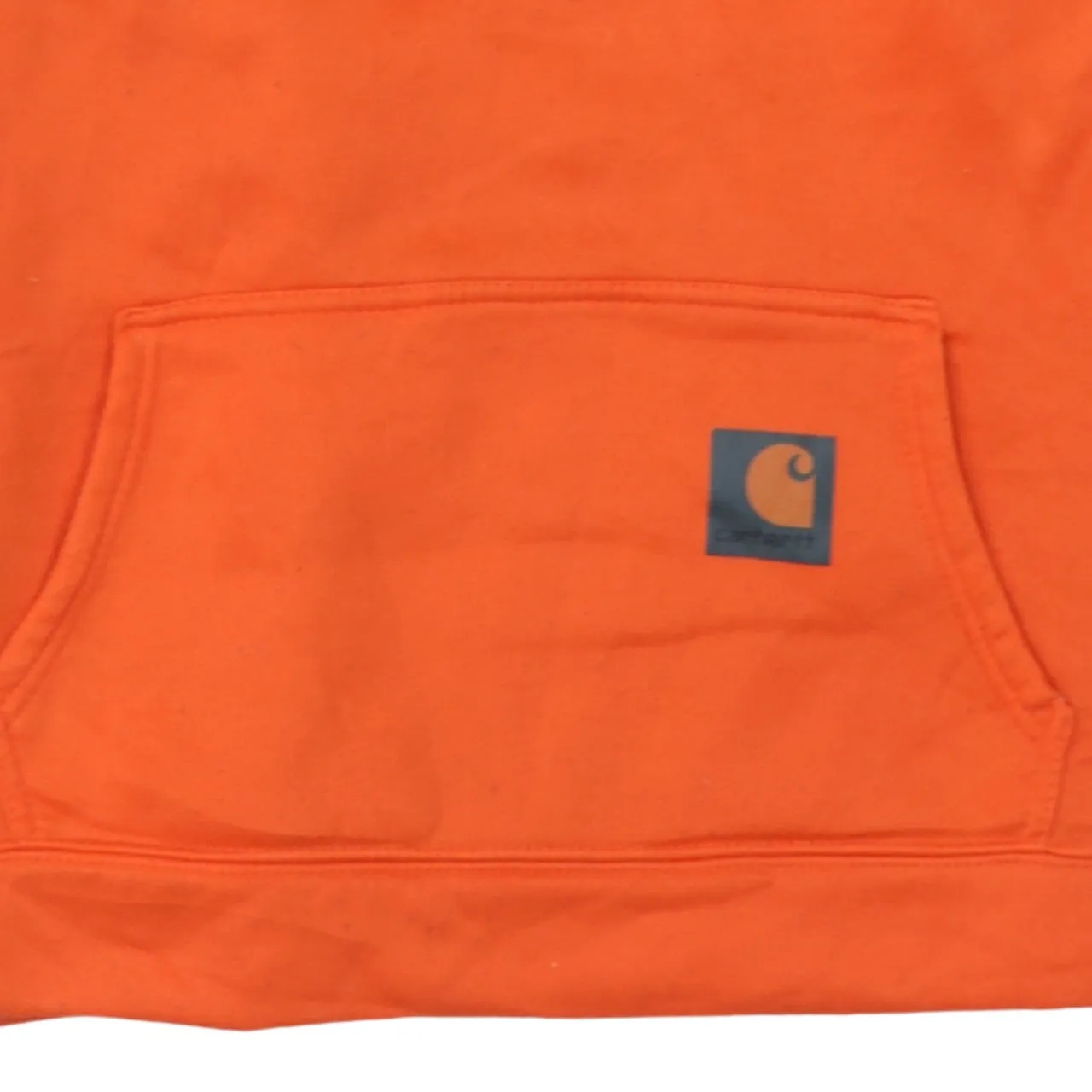 Carhartt 90's Spellout Pullover Hoodie Medium Orange sold by Vintage Club product image thumbnail 4