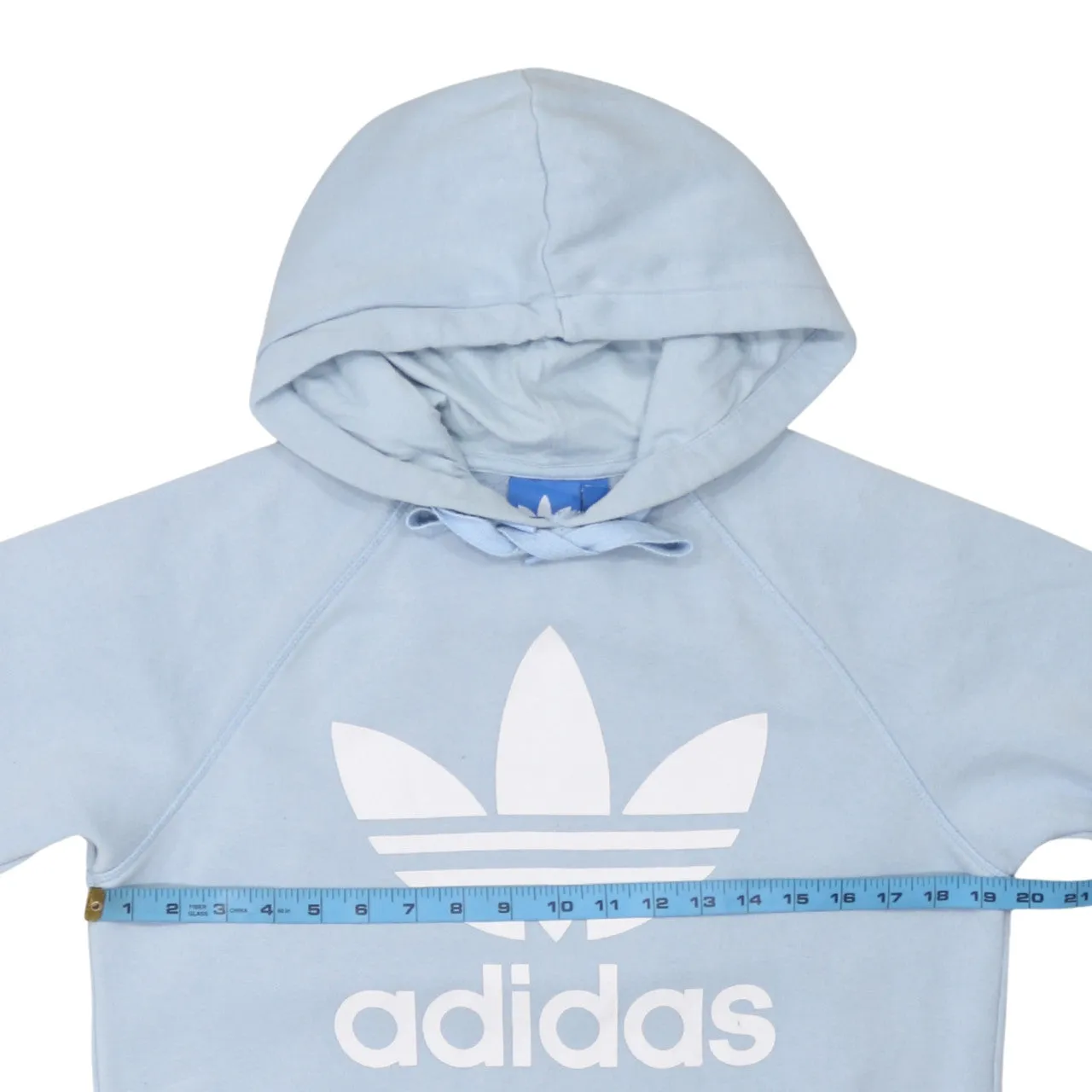 Adidas 90's Spellout Pullover Hoodie Small Blue sold by Vintage Club product image thumbnail 5