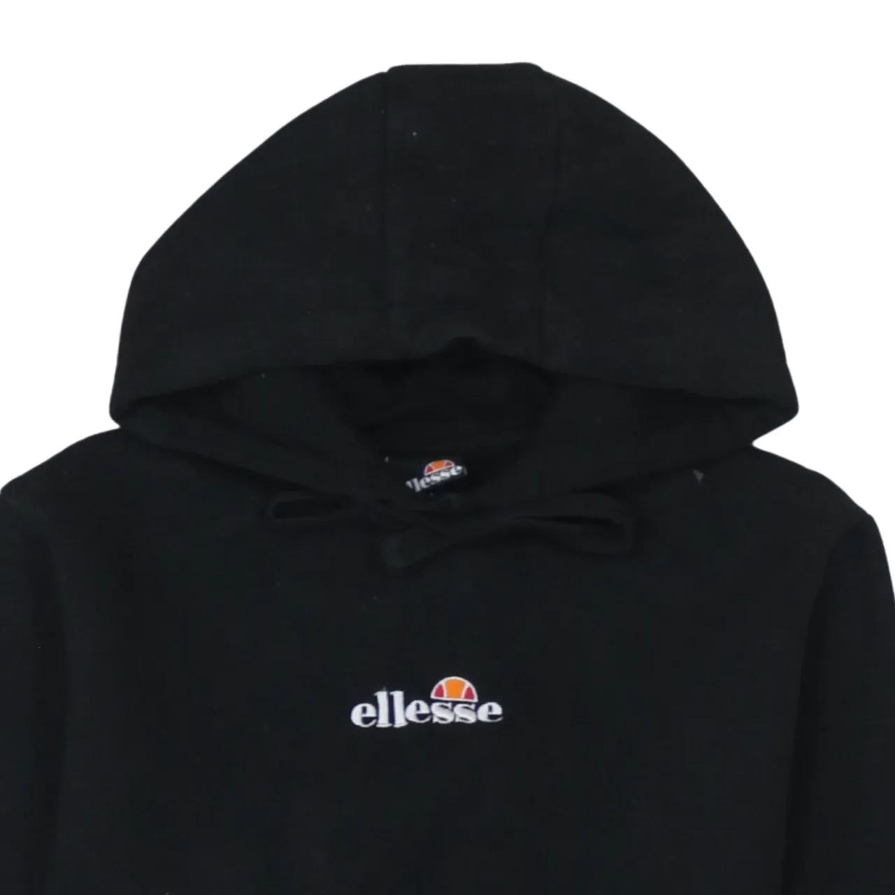 Ellesse 90's Drawstring Pockets Pullover Hoodie Large Black sold by Vintage Club product image thumbnail 3