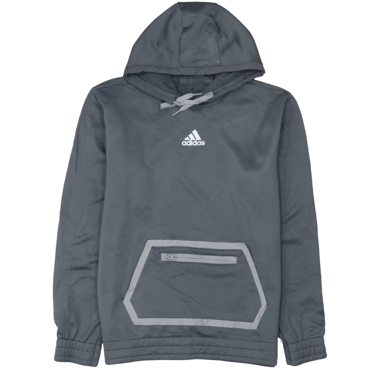 Adidas 90's Lightweight Pullover Hoodie Small Grey sold by Vintage Club