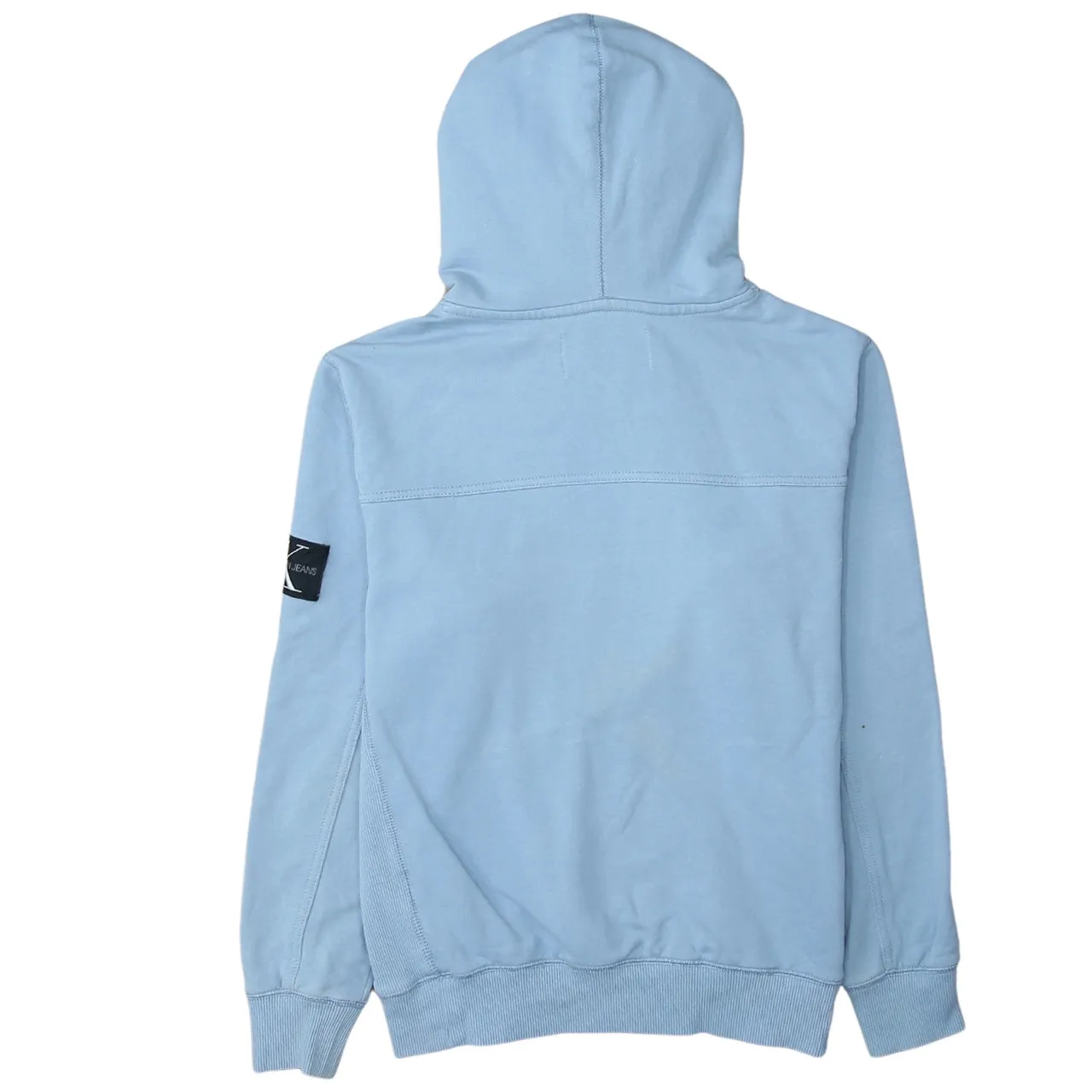 Calvin Klein 90's Plain Pullover Hoodie Medium Blue sold by Vintage Club product image thumbnail 2