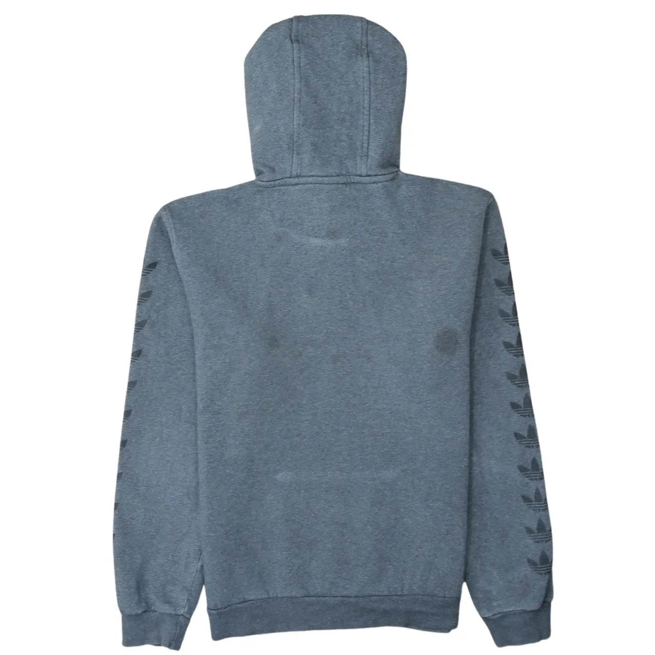 Adidas 90's Drawstring Pockets Pullover Hoodie XSmall Grey sold by Vintage Club product image thumbnail 2