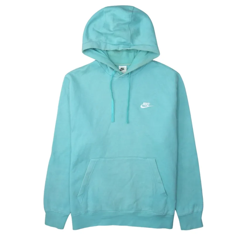 Nike 90's Swoosh Pullover Hoodie Large Blue sold by Vintage Club