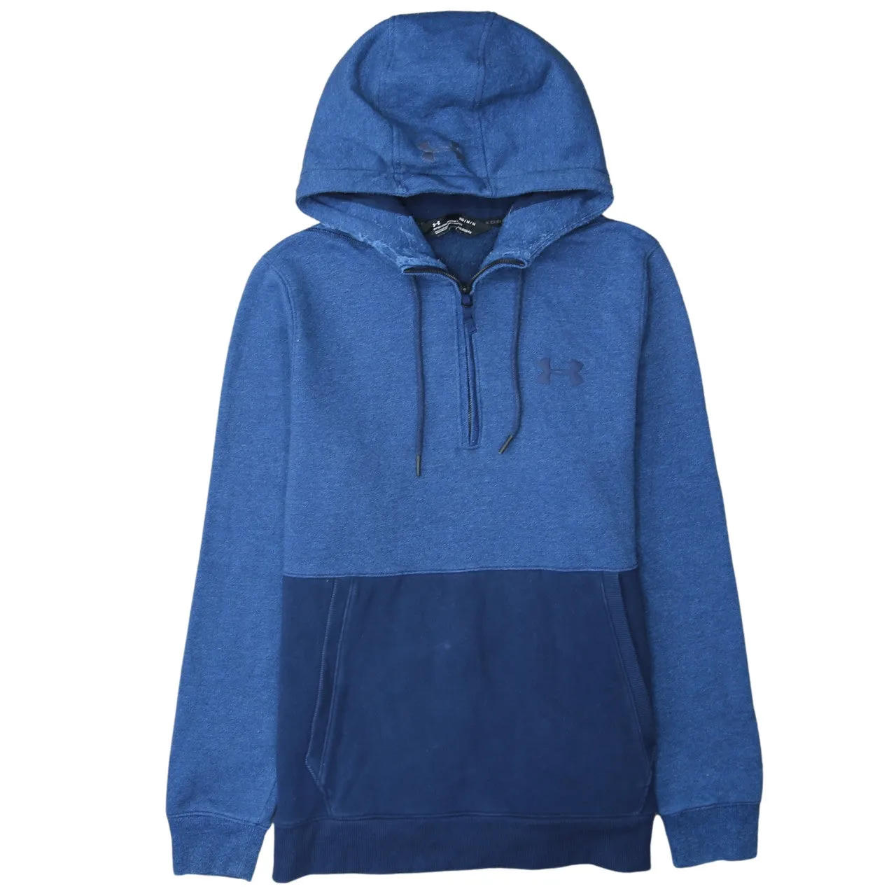 Under Armour 90's Lightweight Quarter Zip Hoodie Medium Blue sold by Vintage Club