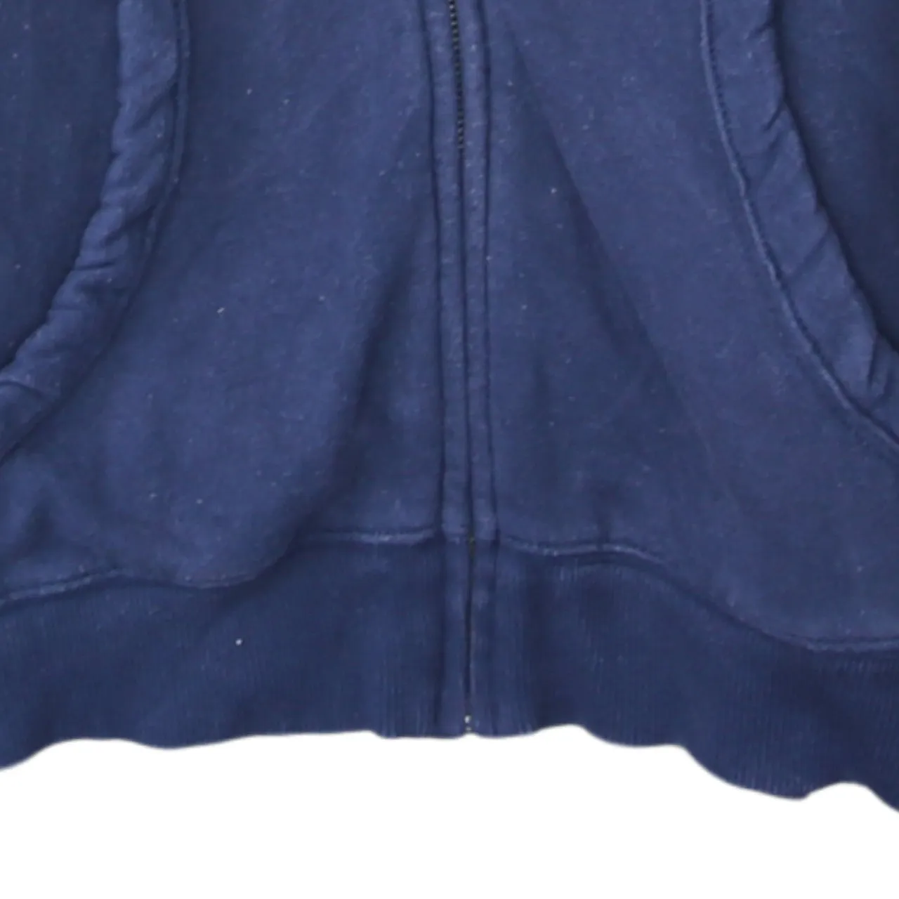 Tommy Hilfiger 90's Drawstring Pockets Full Zip Up Hoodie Large Navy Blue sold by Vintage Club product image thumbnail 4
