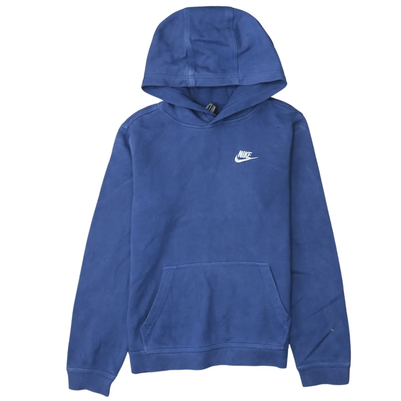 Nike 90's Swoosh Pullover Hoodie XLarge Blue sold by Vintage Club