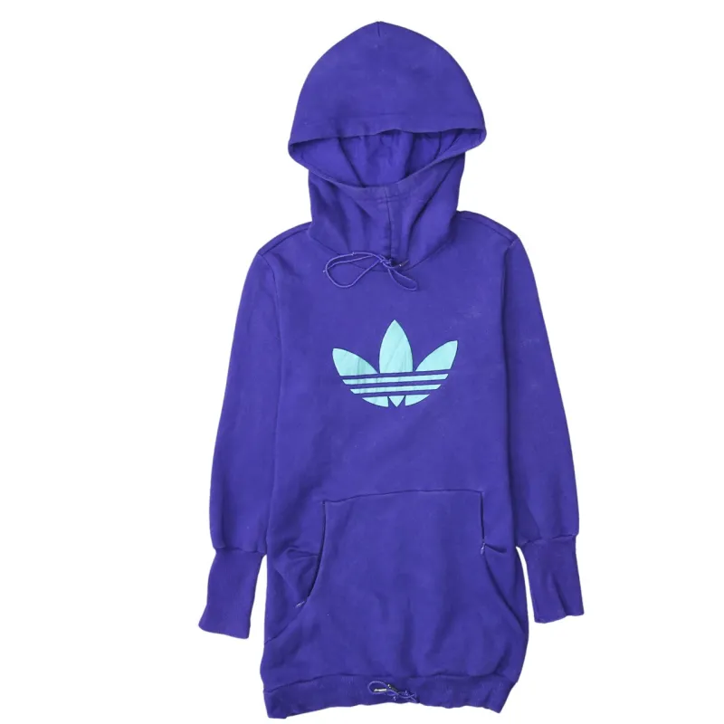 Adidas 90's Spellout Pullover Hoodie XSmall  Purple sold by Vintage Club