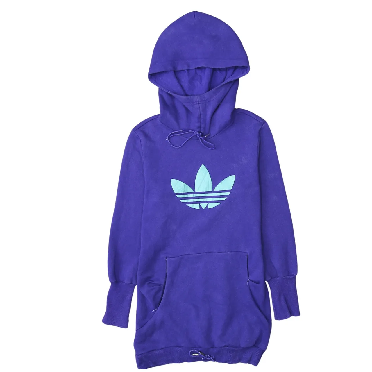 Adidas 90's Spellout Pullover Hoodie XSmall Purple sold by Vintage Club
