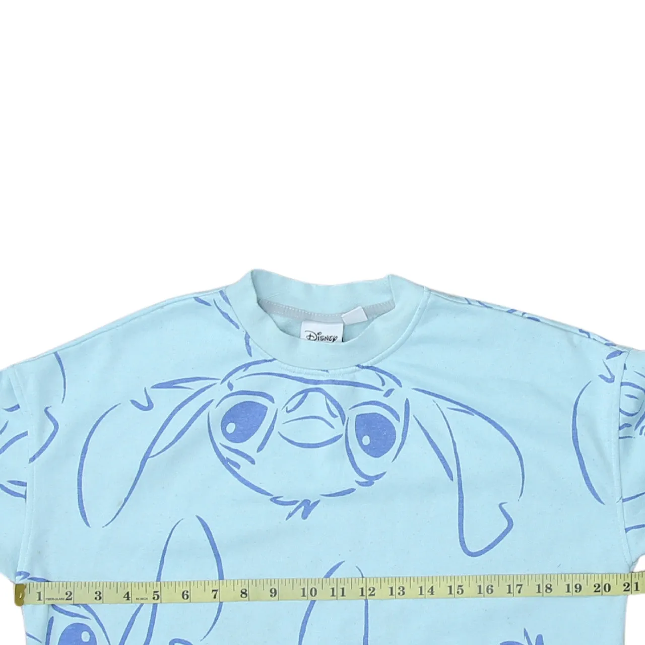 Disney 90's Stitch Crew Neck Sweatshirt XSmall Blue sold by Vintage Club product image thumbnail 5
