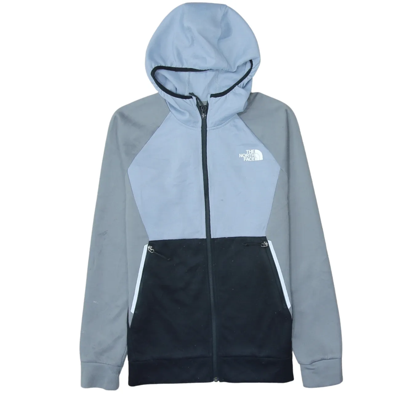 The North Face 90's Lightweight Full Zip Up Hoodie Small Grey sold by Vintage Club