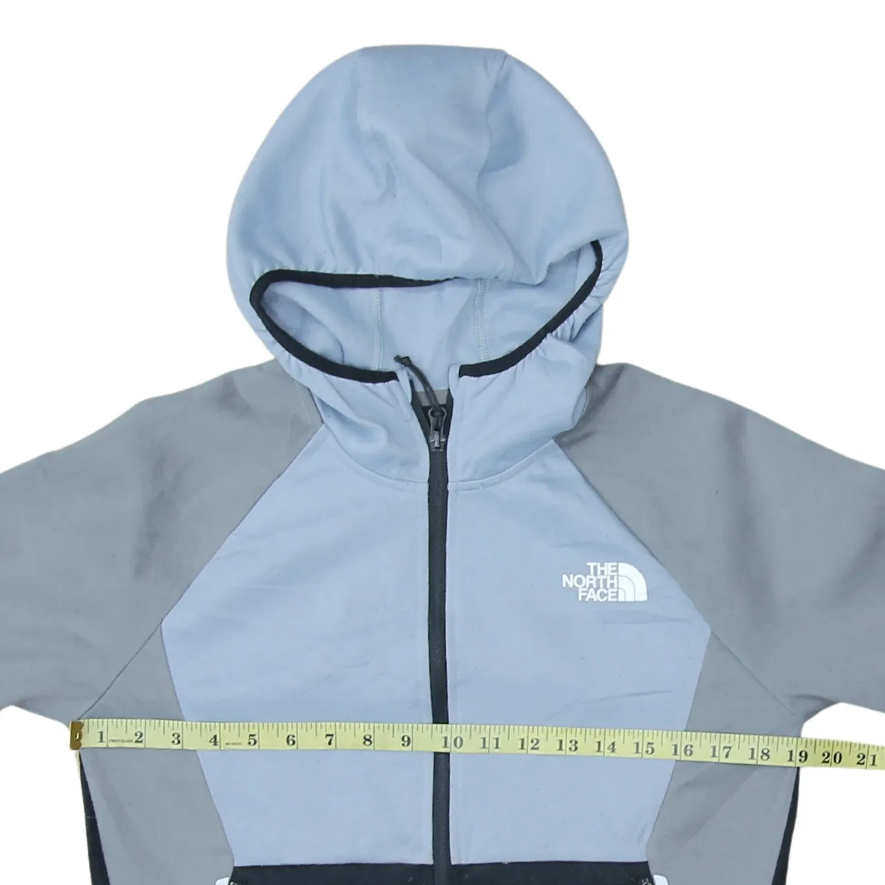 The North Face 90's Lightweight Full Zip Up Hoodie Small Grey sold by Vintage Club product image thumbnail 5