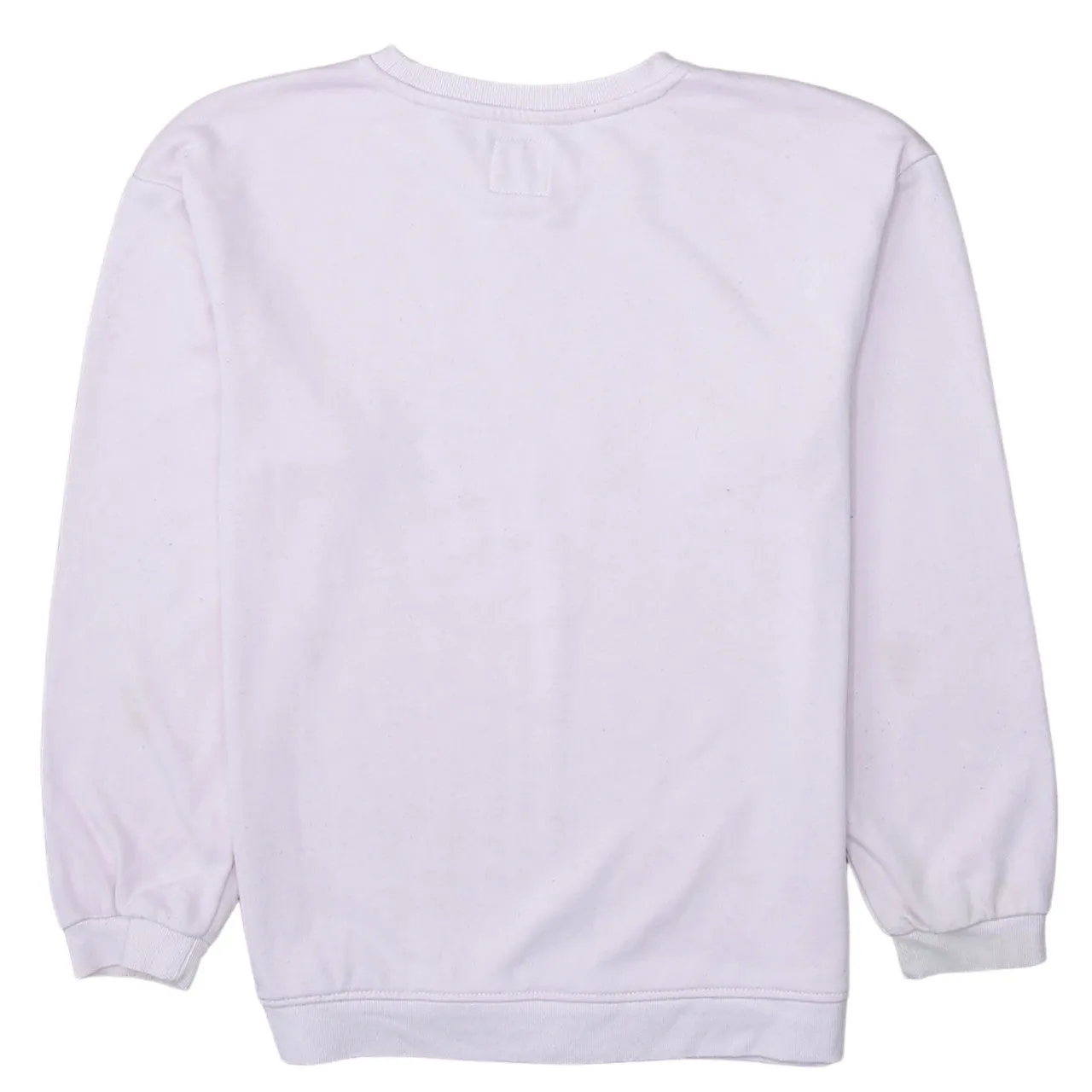 Disney Pastel Pink Sweatshirt Women's Medium Printed Mickey Mouse Logo Pullover Top sold by Vintage Club product image thumbnail 2