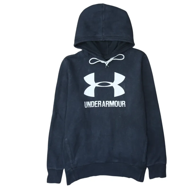 Under Armour 90's Spellout Pullover Hoodie Large Black sold by Vintage Club