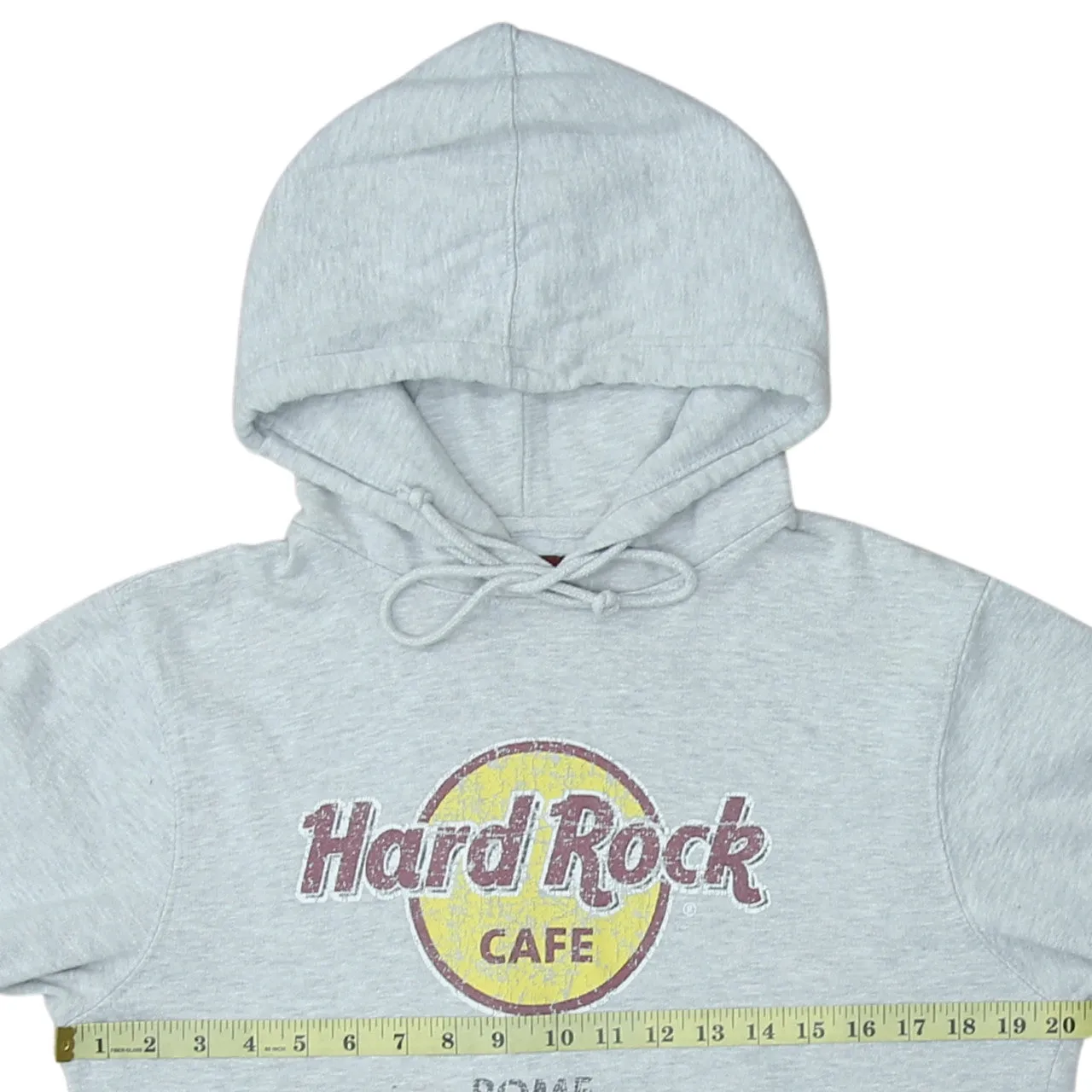 Hard Rock Cafe 90's Spellout Pullover Hoodie Medium Grey sold by Vintage Club product image thumbnail 5