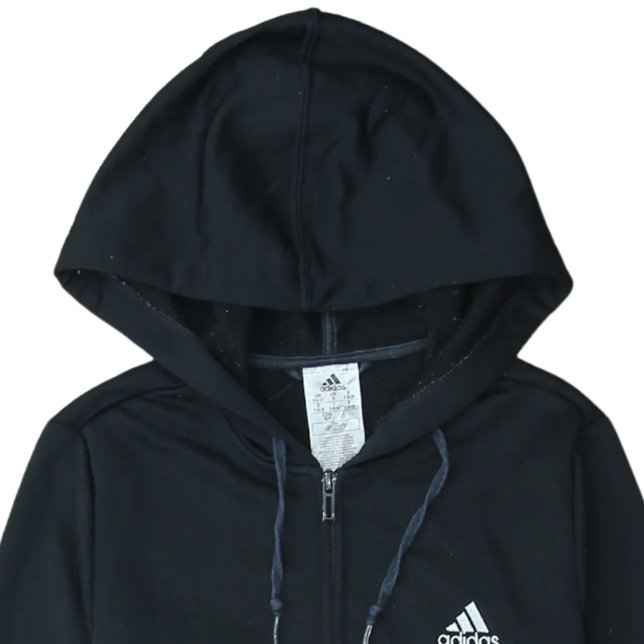 Adidas 90's Lightweight Full Zip Up Hoodie Small Black sold by Vintage Club product image thumbnail 3