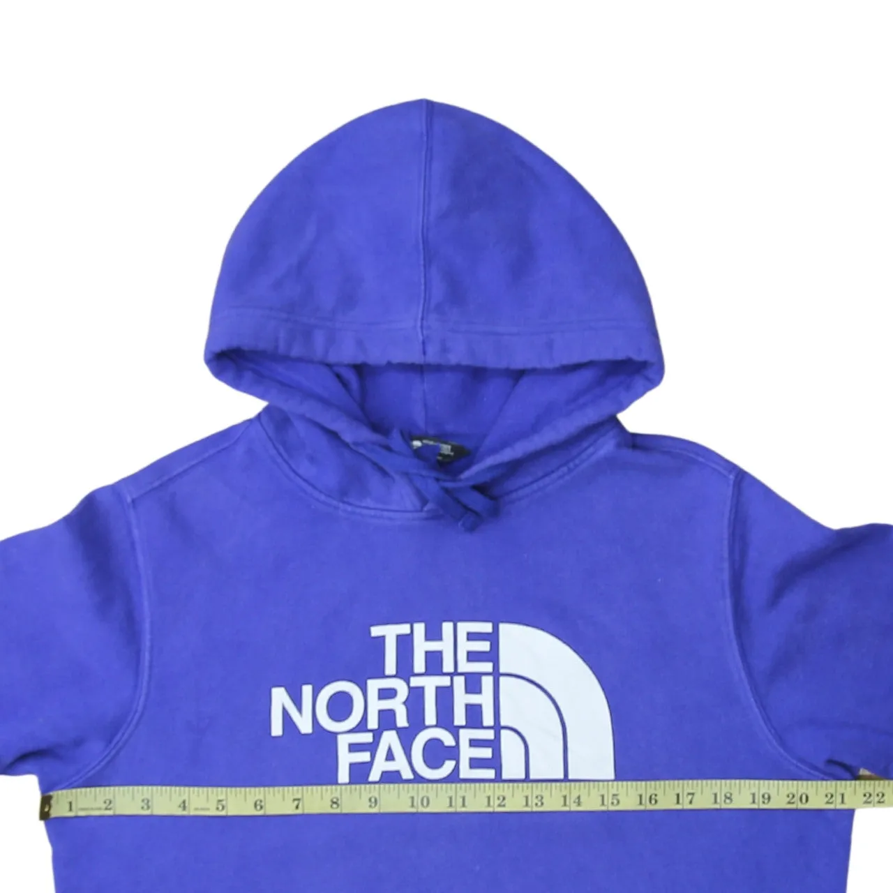 The North Face 90's Spellout Pullover Hoodie Small Blue sold by Vintage Club product image thumbnail 5