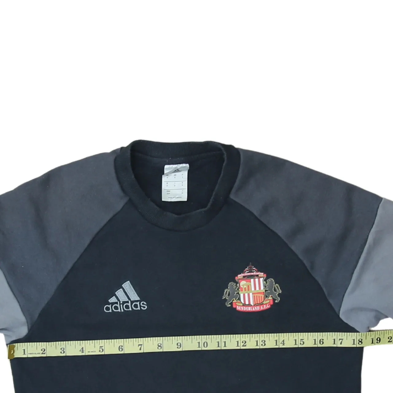 Adidas 90's Lightweight Crew Neck Sweatshirt Small Black sold by Vintage Club product image thumbnail 5