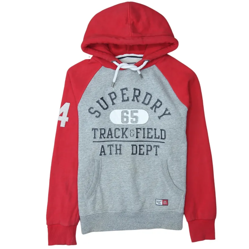 Super Dry 90's Spellout Pullover Hoodie Large Grey sold by Vintage Club