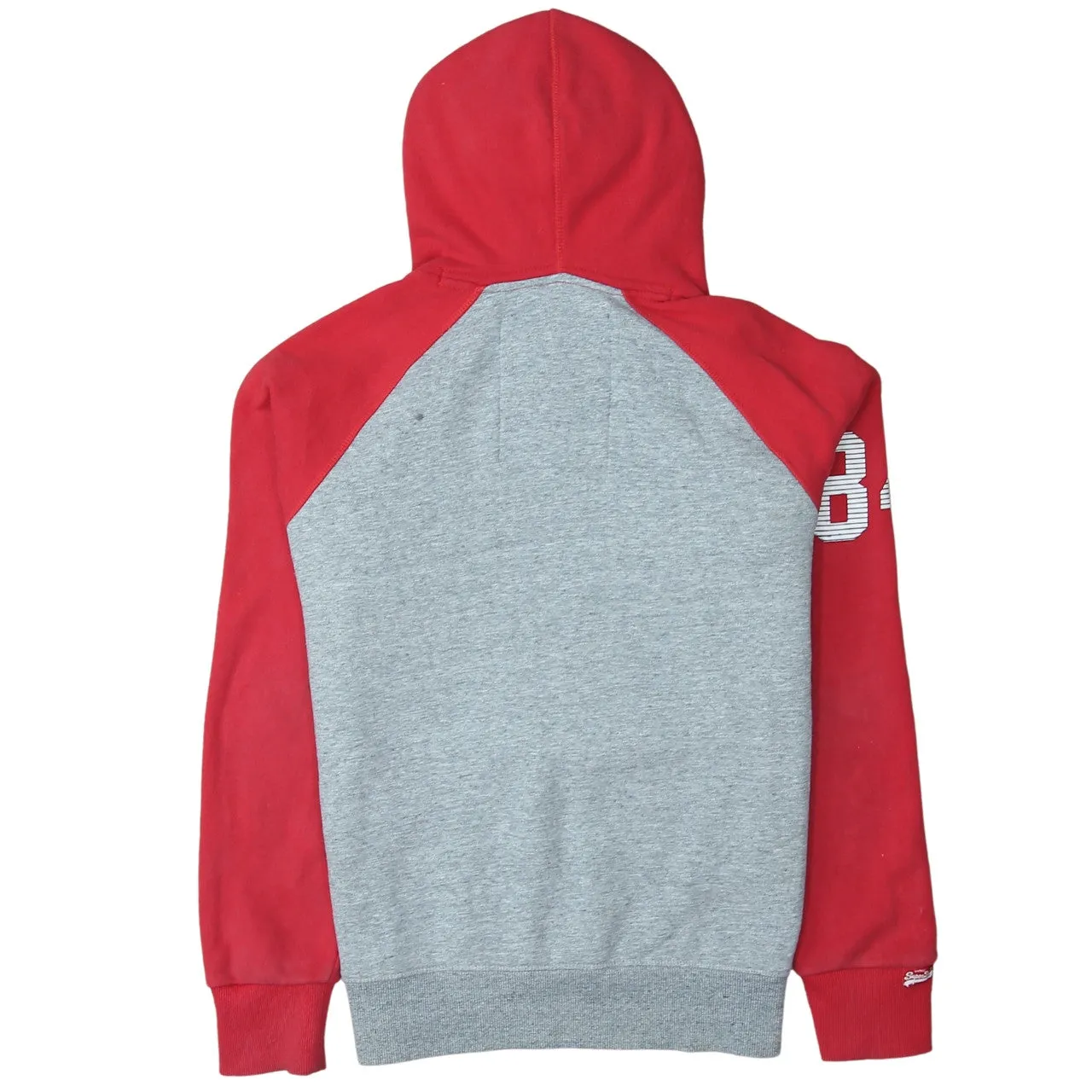 Super Dry 90's Spellout Pullover Hoodie Large Grey sold by Vintage Club product image thumbnail 2