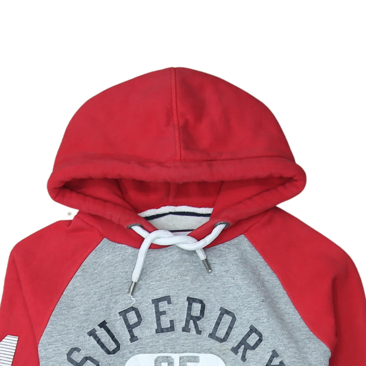 Super Dry 90's Spellout Pullover Hoodie Large Grey sold by Vintage Club product image thumbnail 3