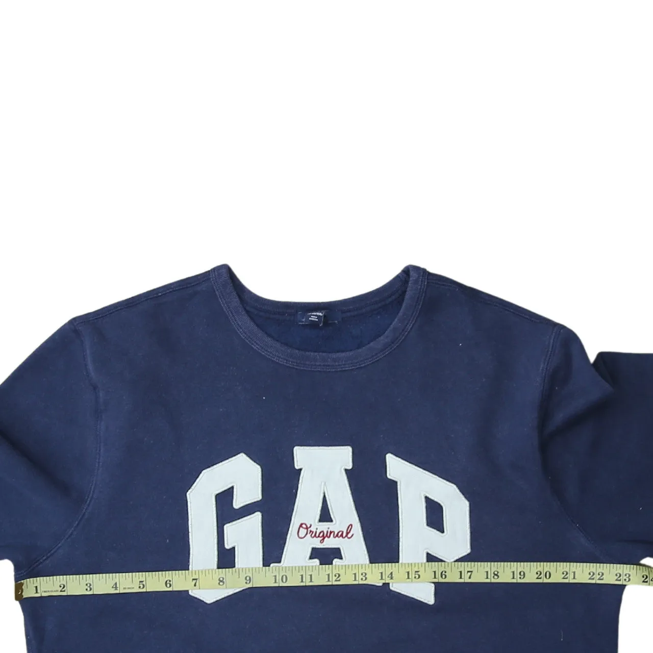 Gap 90's Spellout Crew Neck Sweatshirt Large Navy Blue sold by Vintage Club product image thumbnail 5