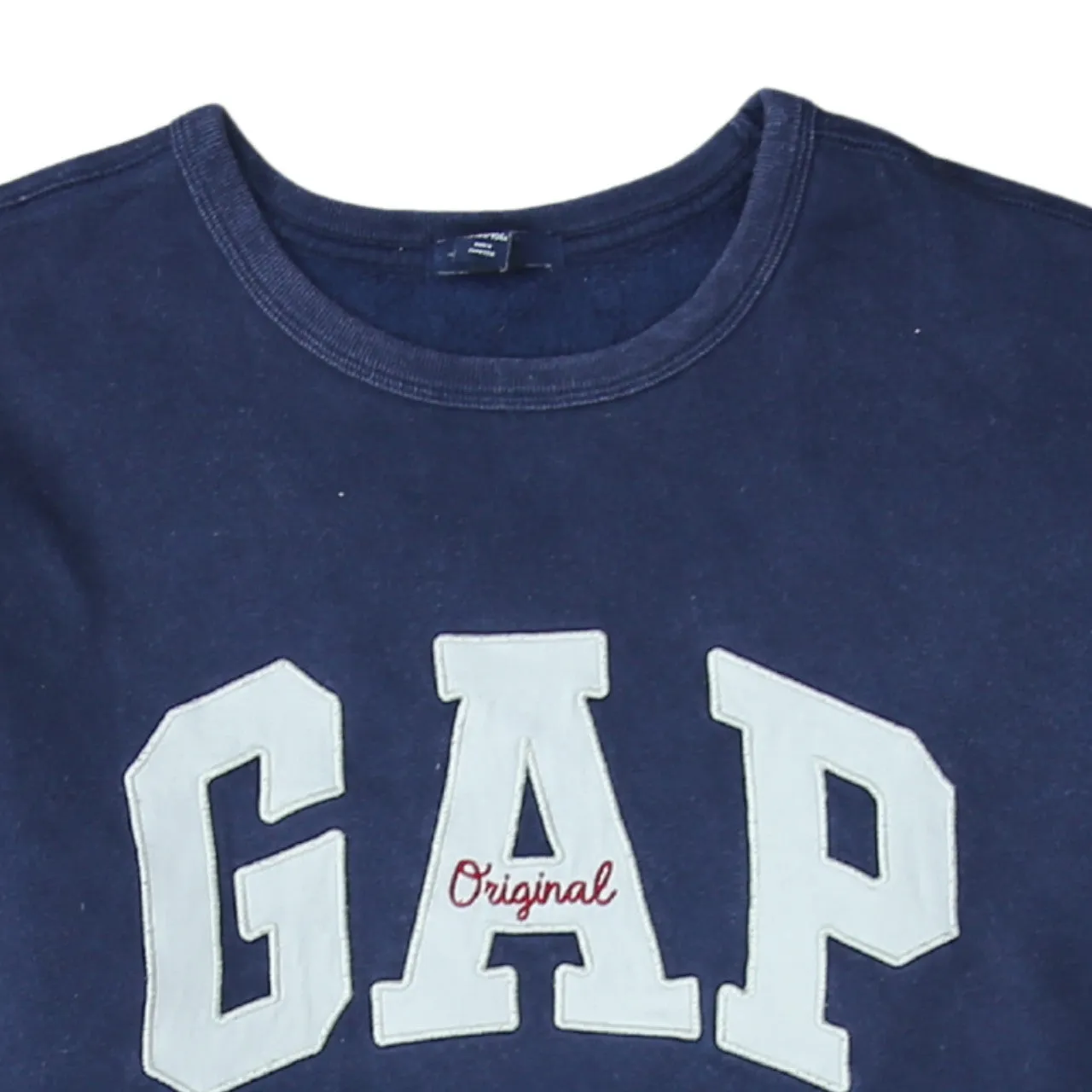 Gap 90's Spellout Crew Neck Sweatshirt Large Navy Blue sold by Vintage Club product image thumbnail 3