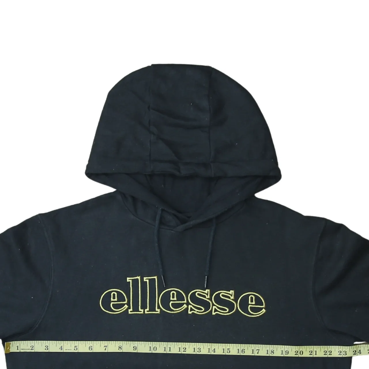Ellesse 90's Spellout Pullover Hoodie Medium Black sold by Vintage Club product image thumbnail 5