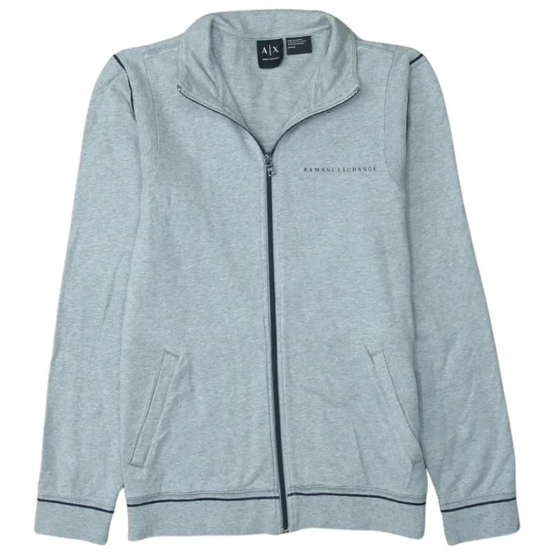 Armani Exchange 90's Lightweight Full Zip Up Sweatshirt Medium Grey made by Armani Exchange