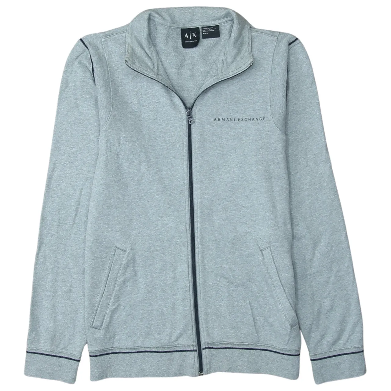 Armani Exchange 90's Lightweight Full Zip Up Sweatshirt Medium Grey sold by Vintage Club