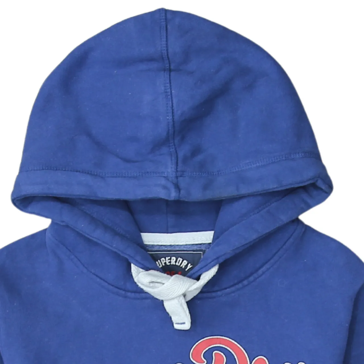 Super Dry 90's Spellout Pullover Hoodie Small Blue sold by Vintage Club product image thumbnail 3