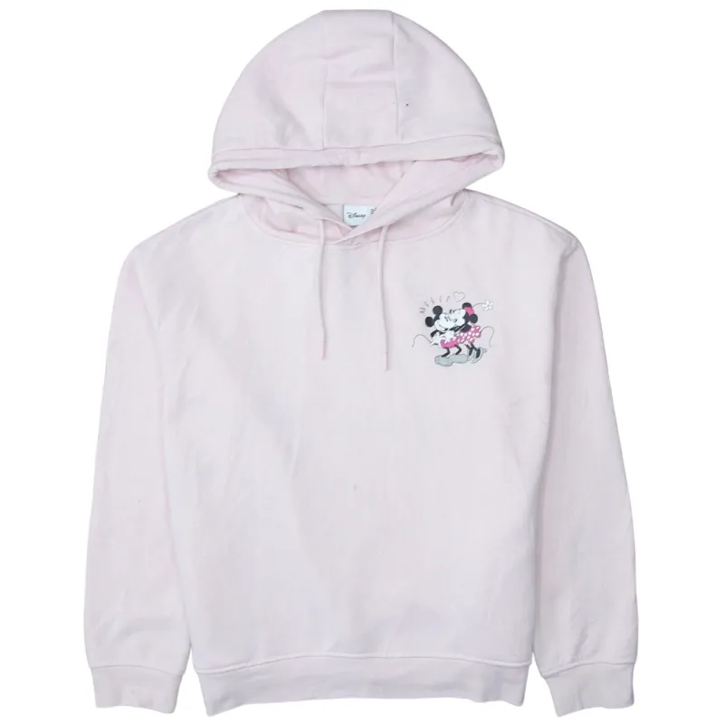 Disney 90's Mickey & Minnie Mouse Pullover Hoodie Medium Pink sold by Vintage Club