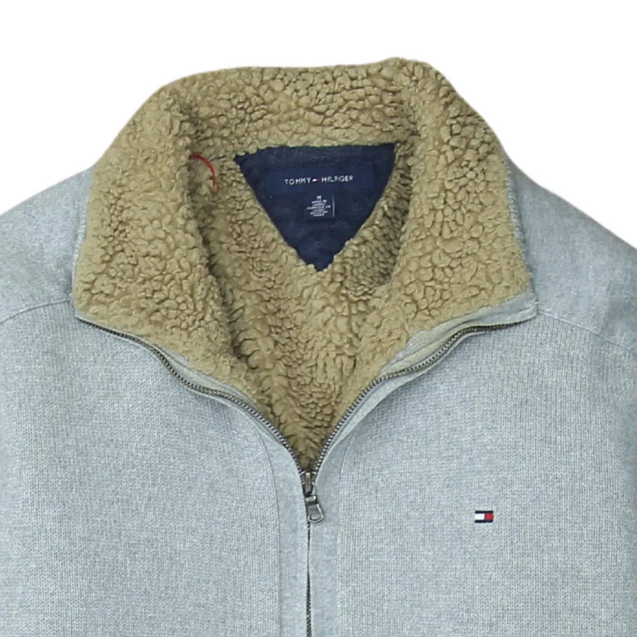 Tommy Hilfiger 90's Lightweight Full Zip Up Sweatshirt Medium Grey sold by Vintage Club product image thumbnail 3