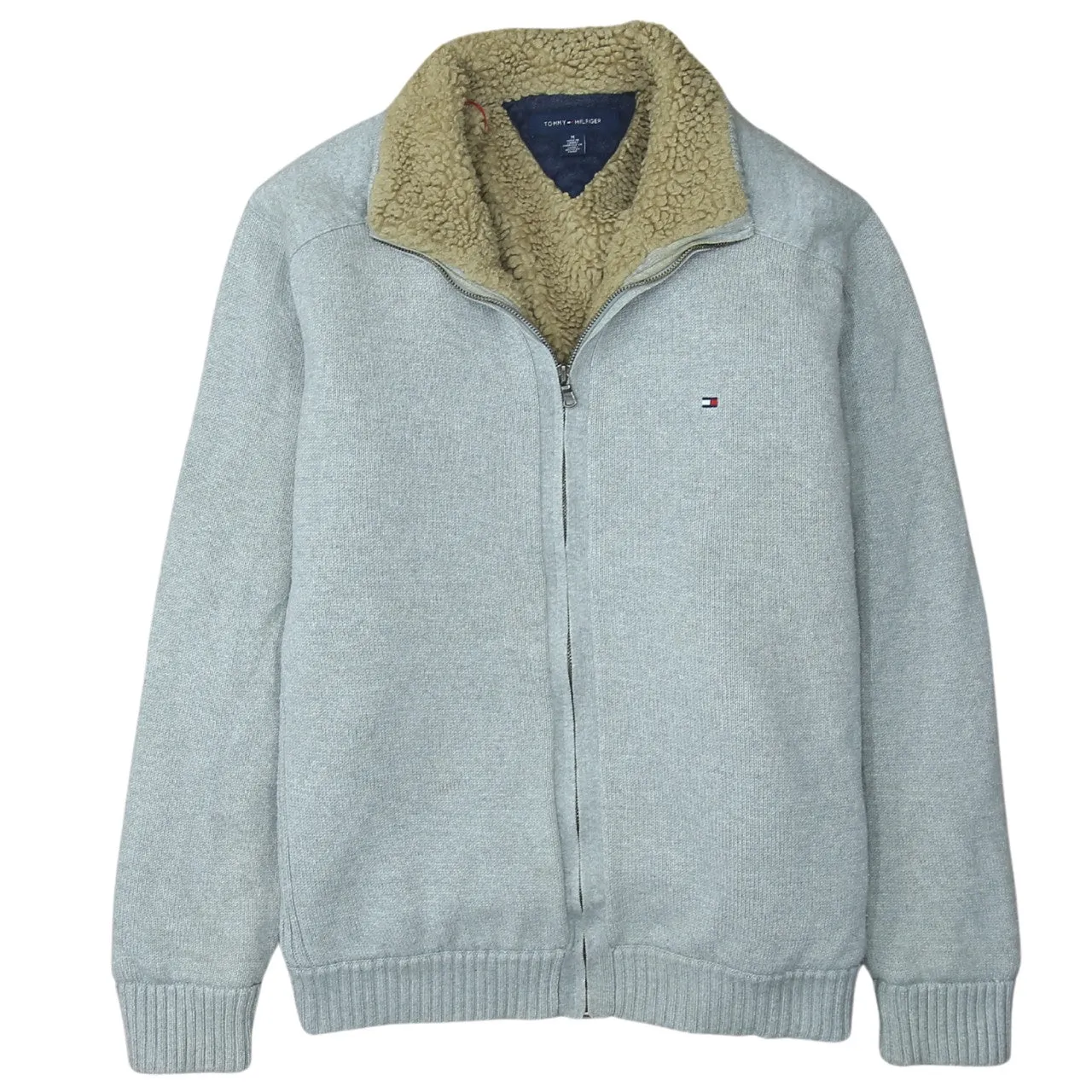 Tommy Hilfiger 90's Lightweight Full Zip Up Sweatshirt Medium Grey sold by Vintage Club