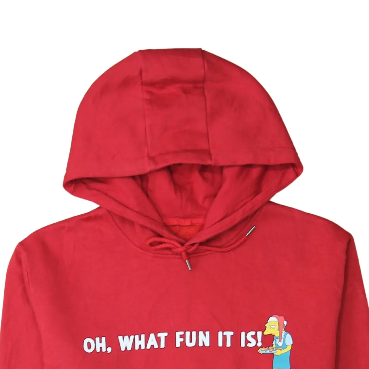 The Simpsons 90's Drawstring Pockets Pullover Hoodie Medium Red sold by Vintage Club product image thumbnail 3