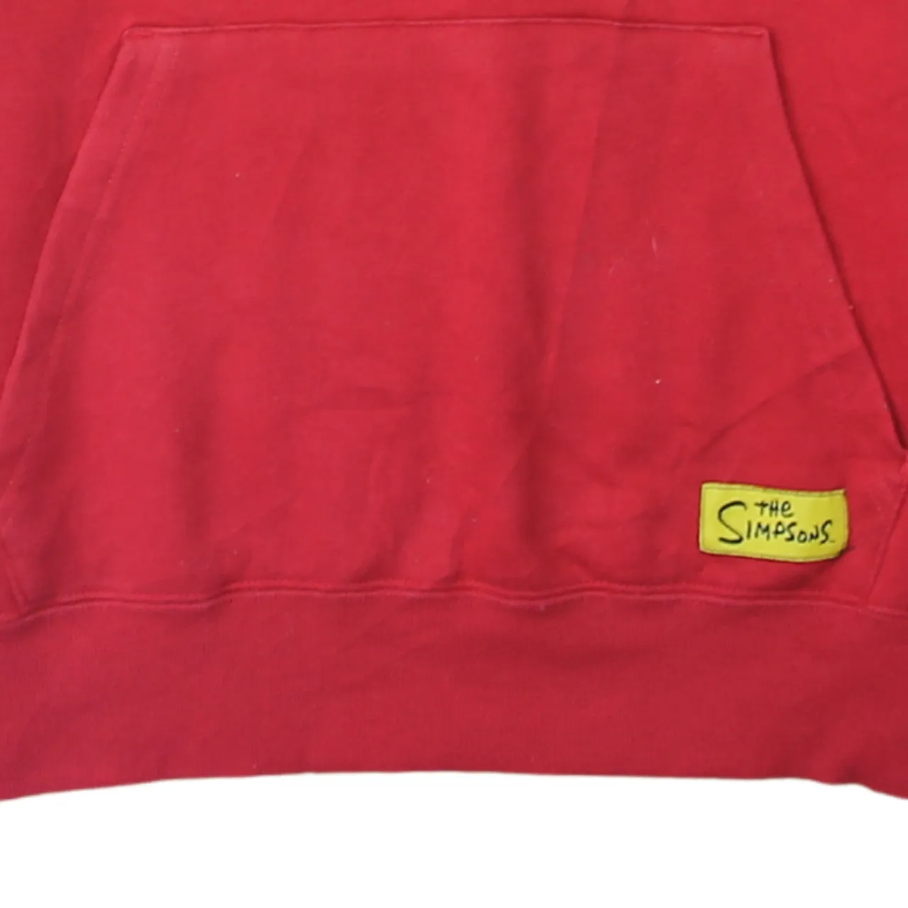 The Simpsons 90's Drawstring Pockets Pullover Hoodie Medium Red sold by Vintage Club product image thumbnail 4