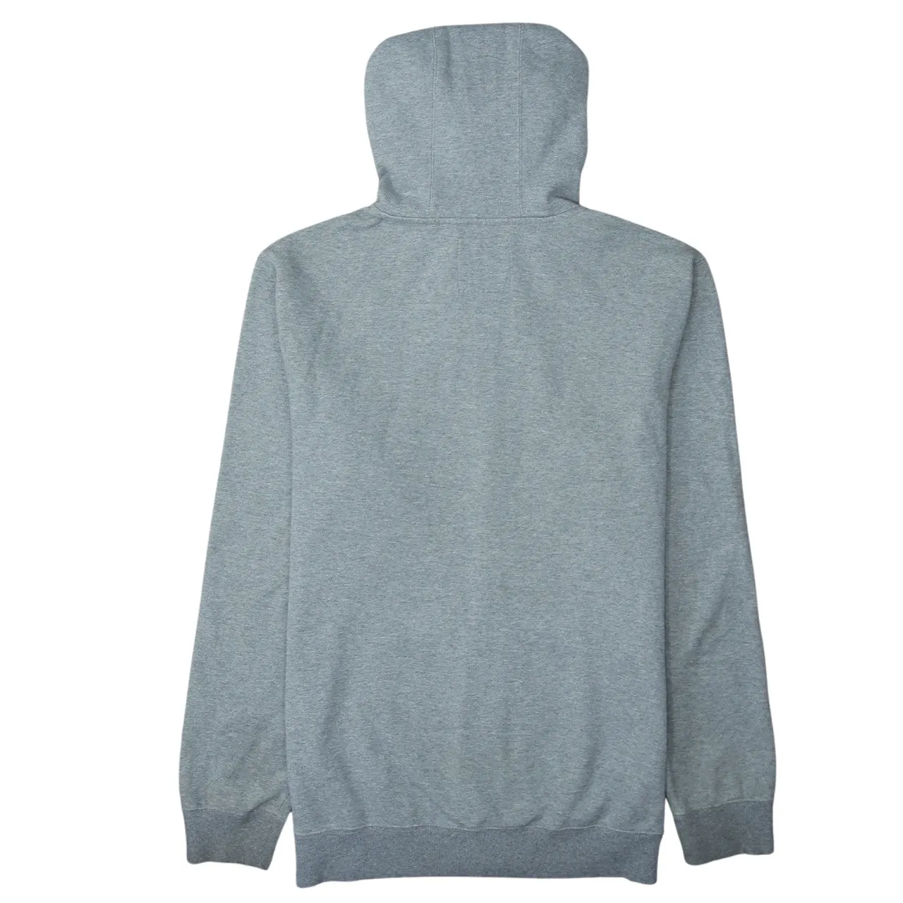 Vans Light Grey Zip Hoodie Women's Large Embroidered Chest Logo Drawstring Hood Sweatshirt sold by Vintage Club product image thumbnail 2