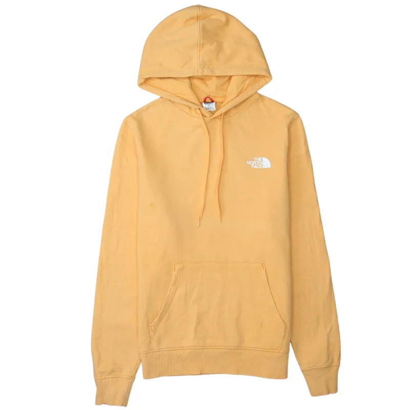 The North Face Mustard Yellow Hoodie Men's Small Embroidered Logo Everest Back Print Pullover Sweatshirt made by The North Face