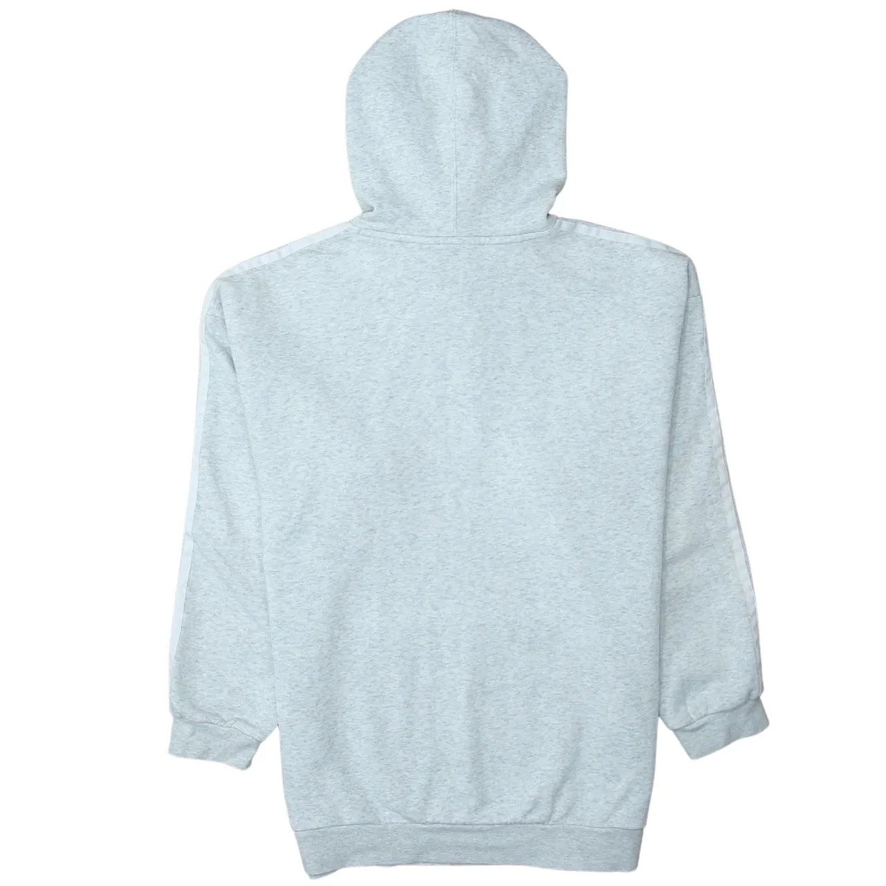 Adidas 90's Striped Sleeve Pullover Hoodie Medium Grey sold by Vintage Club product image thumbnail 2