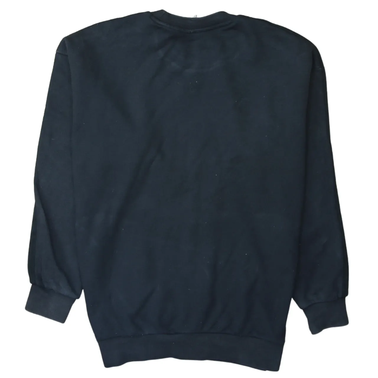 Adidas 90's Striped Sleeve Crew Neck Sweatshirt Large Black sold by Vintage Club product image thumbnail 2