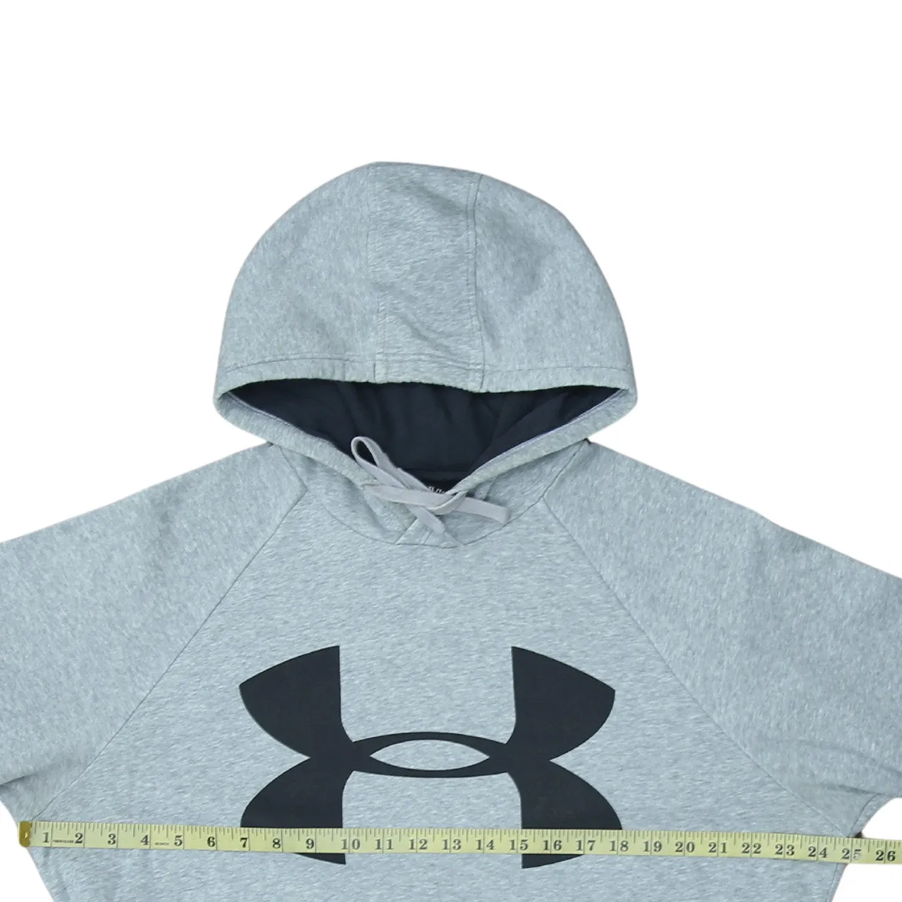 Under Armour Light Grey Hoodie Women’s XLarge Printed Logo Front Pocket Pullover Sweatshirt sold by Vintage Club product image thumbnail 5