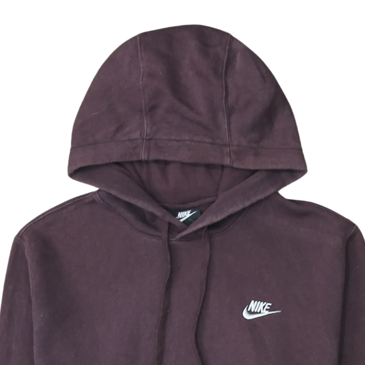 Nike Dark Brown Hoodie Men's Small Embroidered Swoosh Logo Front Pouch Pullover Sweatshirt sold by Vintage Club product image thumbnail 3