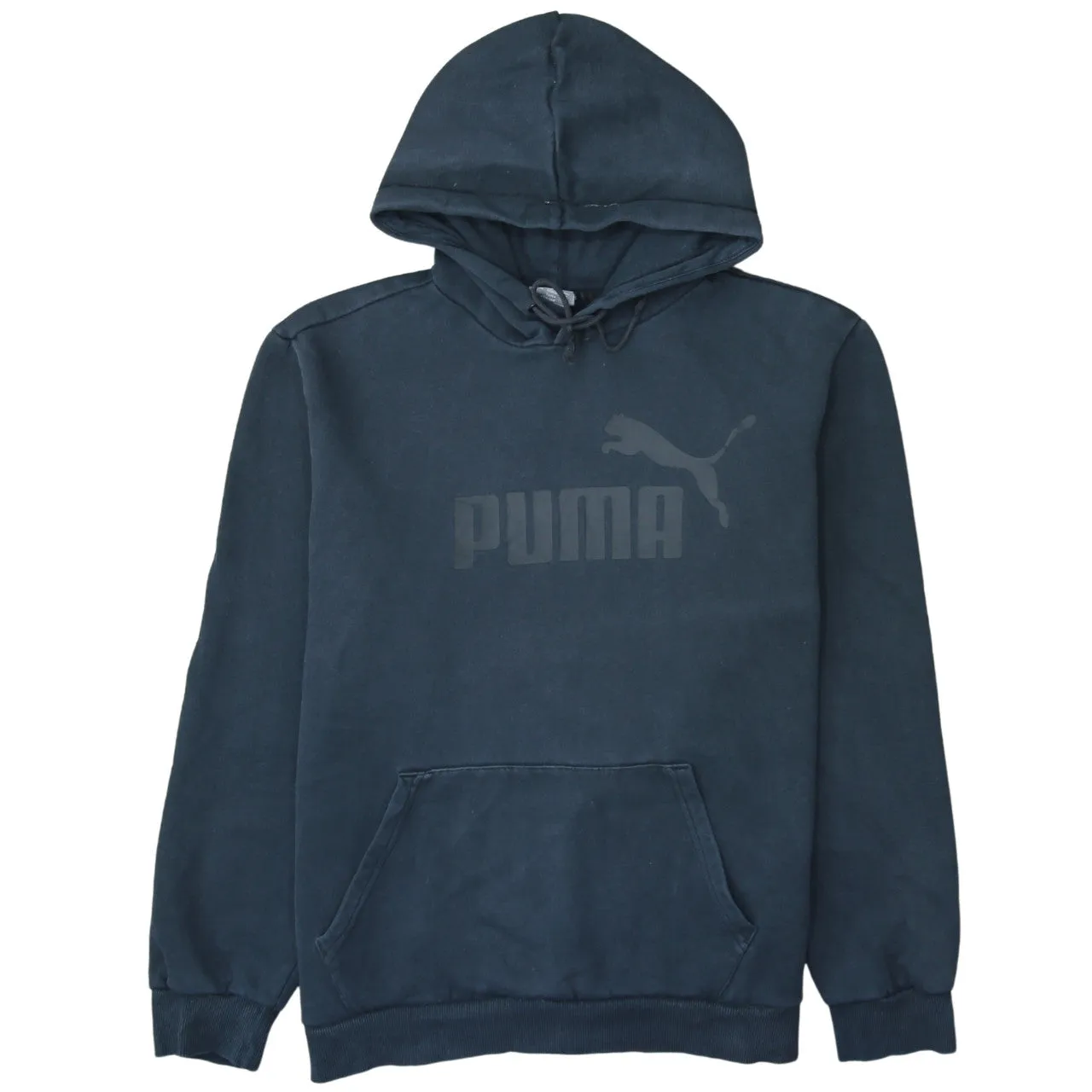 Puma 90's Spellout Pullover Hoodie Large Black sold by Vintage Club