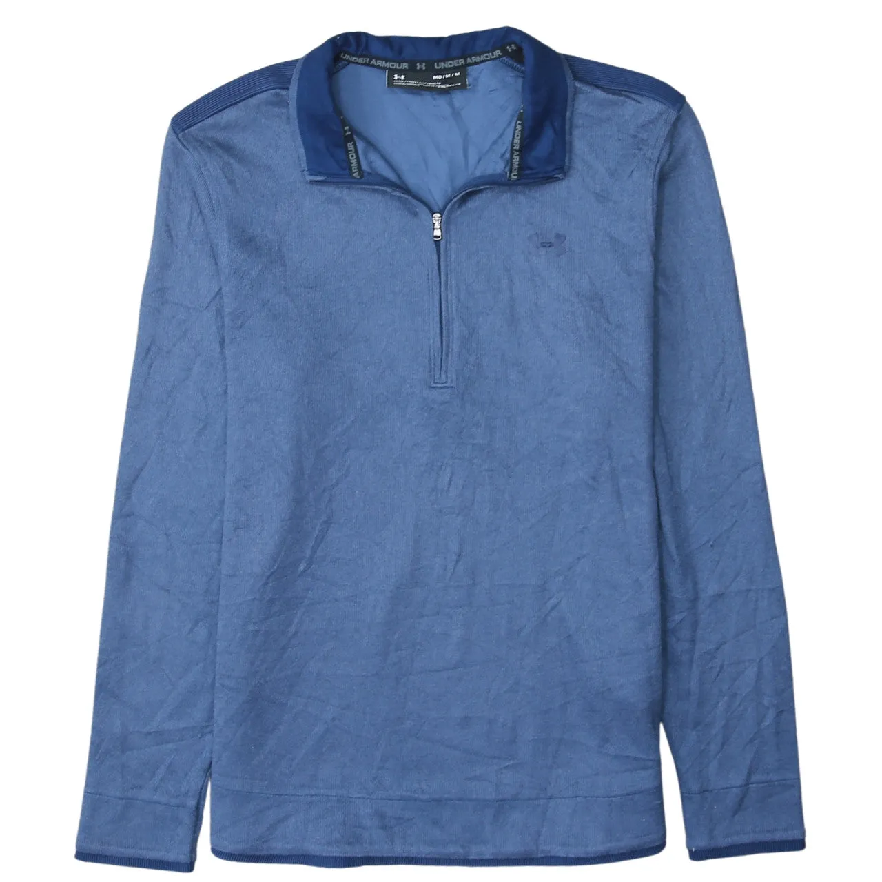 Under Armour 90's Lightweight Quarter Zip Sweatshirt Medium Blue sold by Vintage Club