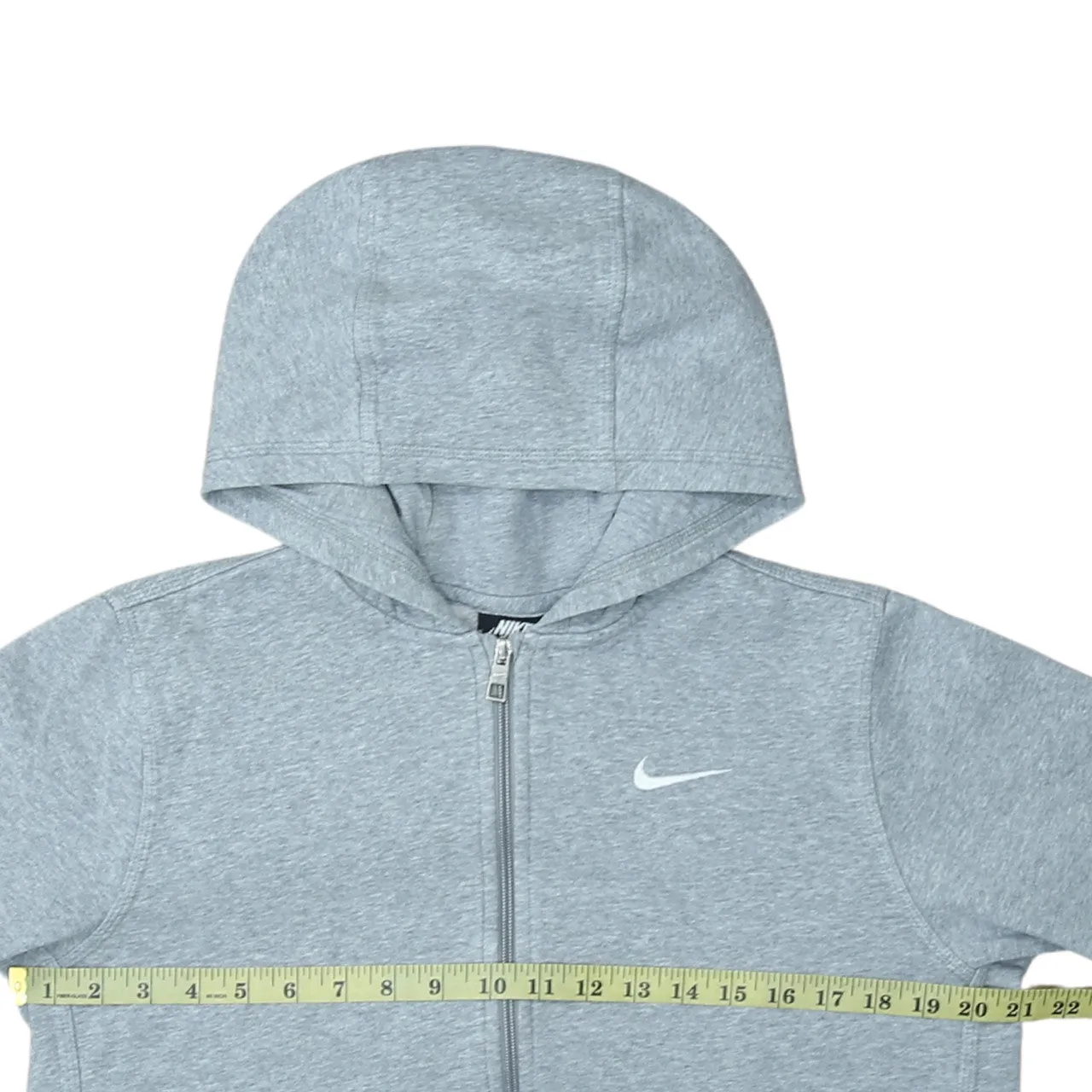 Nike 90's Swoosh Full Zip Up Hoodie XLarge Grey sold by Vintage Club product image thumbnail 5