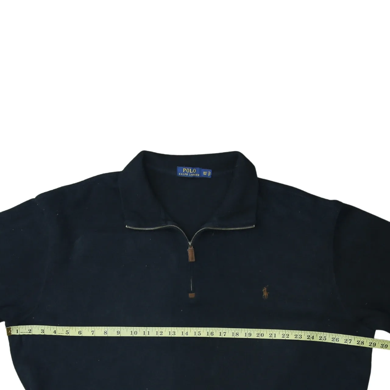 Polo Ralph Lauren 90's Lightweight Quarter Zip Sweatshirt XXLarge (2XL) Black sold by Vintage Club product image thumbnail 5