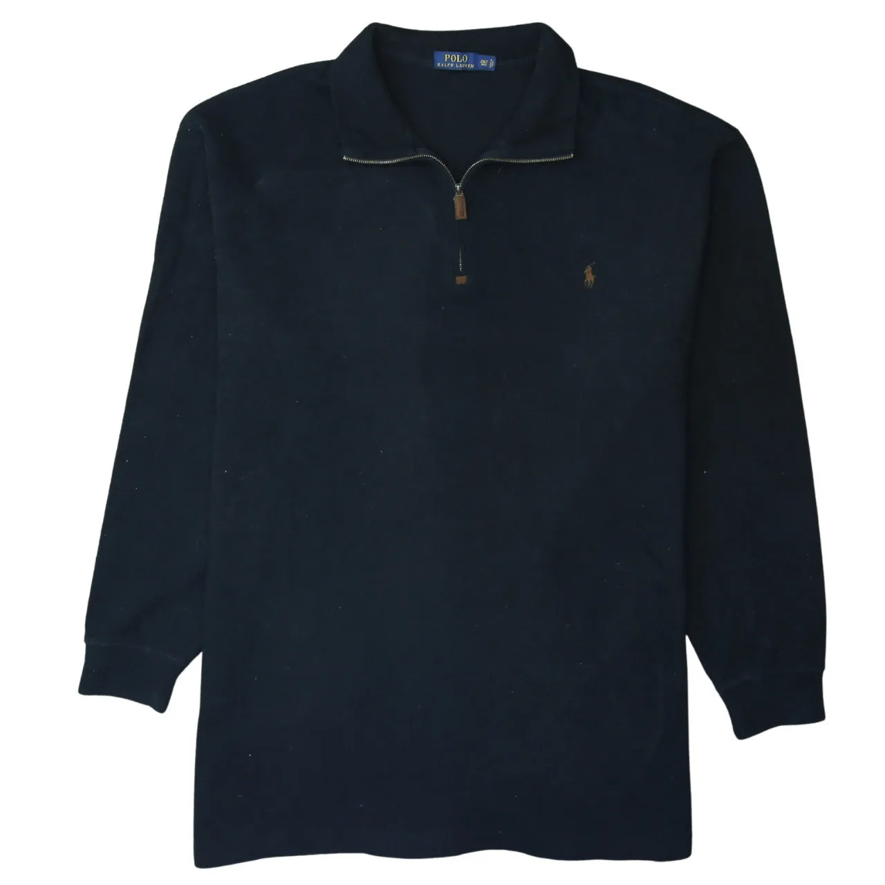 Polo Ralph Lauren 90's Lightweight Quarter Zip Sweatshirt XXLarge (2XL) Black sold by Vintage Club